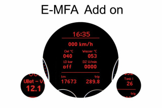 E-MFA DIS Add-On - Display Boost, Oil, Battery