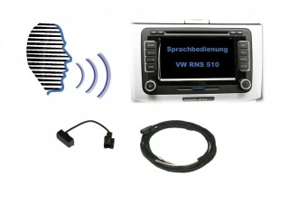Nachrüst-Set Sprachbedienung für VW RNS 510 [Werkseitige FSE vorhanden]
