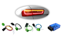 Cable set + coding dongle LED taillights for Audi A6...