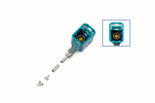 FAKRA socket - angled [Codierung Z / water blue]