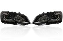 Bi-Xenon Headlights LED DRL Upgrade for VW Polo 6R