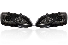 Bi-Xenon Headlights LED DRL Upgrade for VW Polo 6R