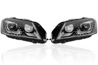 Bi-Xenon Headlights LED DTRL Upgrade for VW Passat B7 [without electr. shock absorber / Front]