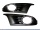 Highline Chrome Foglight Grills, 2pcs.
