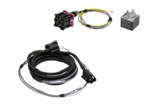 Cable set headlight cleaning system with relay for VW, Audi