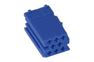 Repair kit connector 8 pin for MINI ISO connector housing blue [Only Connector / All] [] []