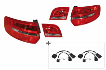 Facelift Heckleuchten LED für Audi A3 8PA Sportback + Adapter
