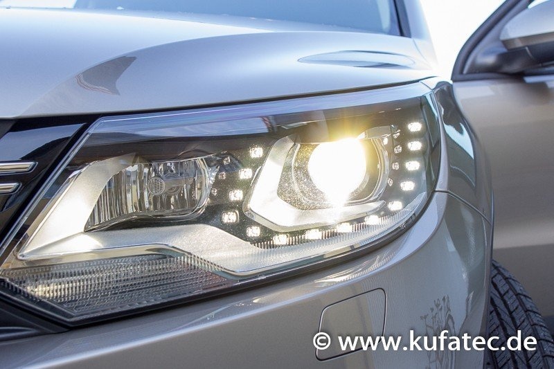 BiXenon headlights LED DRL upgrade for VW Touareg 7P with, without a