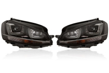 Complete Bi Xenon headlamps with LED DRL for VW Golf 7