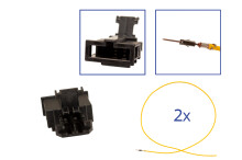 Reparatursatz Stecker 2 polig 3B0 972 712 Buchsengehäuse für VW Audi Seat Skoda