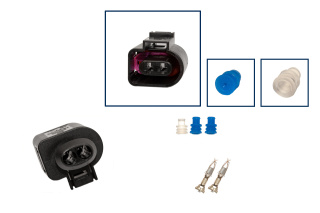 Repair kit connector 2 pin 1J0 973 722 plug housing for VW Audi Seat Skoda
