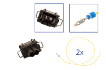 Reparatursatz Stecker 2 polig 357 972 752,  A 007 545 16 26  Steckergehäuse für VW Audi Seat Skoda