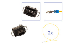 Reparatursatz Stecker 2 polig 357 972 752,  A 007 545 16 26  Steckergehäuse für VW Audi Seat Skoda