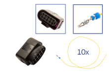 Repair kit connector 10 pin 1J0 973 735 socket housing...