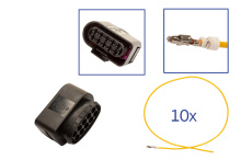 Reparatursatz Stecker 10 polig 1J0 973 735 Buchsengehäuse für VW Audi Seat Skoda