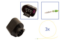 Reparatursatz Stecker 3 polig 1J0 973 703 / 3D0 973 709 Steckergehäuse Seal für VW Audi Seat Skoda