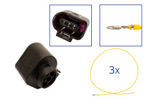 Reparatursatz Stecker 3 polig 1J0 973 703 / 3D0 973 709 Steckergehäuse Seal für VW Audi Seat Skoda