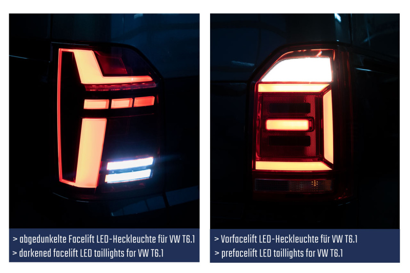Complete kit darkened LED taillights T6.1 for VW T6 SG, 944,00