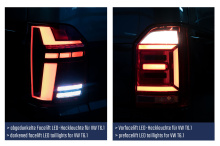 Komplettset abgedunkelte LED-Heckleuchten T6.1 für VW T6 SG