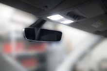 Interior mirror automatically dimmable, high beam...