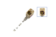 FAKRA socket - angled [Coding I / Egg yolk]