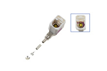 FAKRA socket - angled [Coding B / cream white]