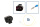 Reparatursatz Stecker 2 polig 1J0 973 722 Steckergehäuse für VW Audi Seat Skoda [0.5mm² / Konfektionierter Reparatursatz]