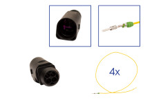 Repair kit connector 4 pin 4B0 973 812 plug housing for VW Audi Seat Skoda