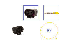 Repair kit connector 8 pin 1J0 973 714 plug housing for...