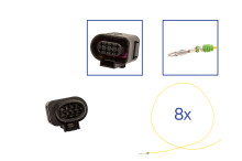 Reparatursatz Stecker 8 polig 1J0 973 714 Steckergehäuse für VW Audi Seat Skoda