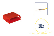 Reparatursatz Stecker 20 polig für MINI ISO Buchsengehäuse kompakt