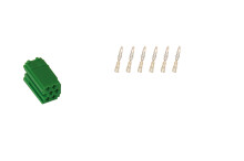 Reparatursatz Stecker 6 polig für MINI ISO Steckergehäuse grün