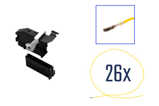 Repair kit connector 26 pin 7L6 972 726 plug housing for VW Audi Seat Skoda RNS 510