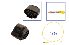 Repair kit connector 10 pin 1J0 973 715 socket housing for VW Audi Seat Skoda