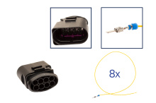 Reparatursatz Stecker 8 polig 8D0 973 834 Steckergehäuse für VW Audi Seat Skoda