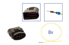 Repair kit connector 4 pin 8D0 973 834 plug housing for VW Audi Seat Skoda