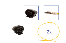 Reparatursatz Stecker 2 polig 1J0 973 722 A Steckergehäuse für VW Audi Seat Skoda