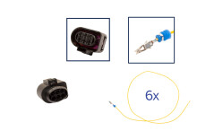 Reparatursatz Stecker 6 polig 1J0 973 733 Steckergehäuse für VW Audi Seat Skoda