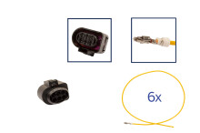 Reparatursatz Stecker 6 polig 1J0 973 733 Steckergehäuse für VW Audi Seat Skoda