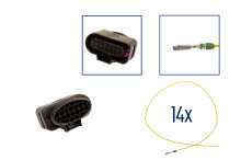 Reparatursatz Stecker 14 polig 4H0 973 717 Steckergehäuse für VW Audi Seat Skoda