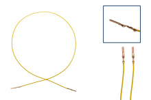 Reparaturleitung, Reparaturkabel, Einzelleitung Flachst. 2,8