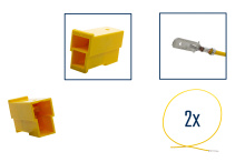 Reparatursatz Stecker 2 polig 161 971 988 C Steckergehäuse für VW Audi Seat Skoda