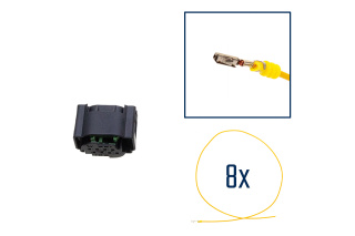 thumbnail image 2 of SenCom Door Wiring Harness Repair Kit – Front/Rear Connector Set For VW, Seat, Skoda – 12V, 420mm, Silicone Insulation 2 of 6
