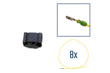 Reparatursatz Stecker 8 polig 4F0 972 708 Steckergehäuse für VW Audi Seat Skoda