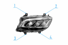 Headlight repair kit  version 1 for Sprinter 907/910
