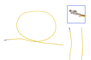 Reparaturleitung, Reparaturkabel, Einzelleitung 2,8mm Flachstecker mit Rastnase 0.5