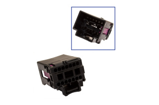 Reparatursatz Stecker 17 polig 4F0 972 575 Buchsengehäuse für VW Audi Seat Skoda [Nur Stecker]