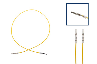 Reparaturleitung, Reparaturkabel, Einzelleitung Stiftkontakt 2,8 + Seal 1.0 wie 000 979 129 E + Seal [Beidseitig bestückt]
