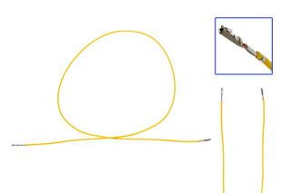 Repair cable, single cable AKS for zFAS 0.35 as 000 979 049 E [Equipped on both sides] [] []