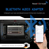 Bluetooth Audio Interface mit Titelanzeige für VW...